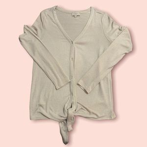 LOFT Button Front Sweater